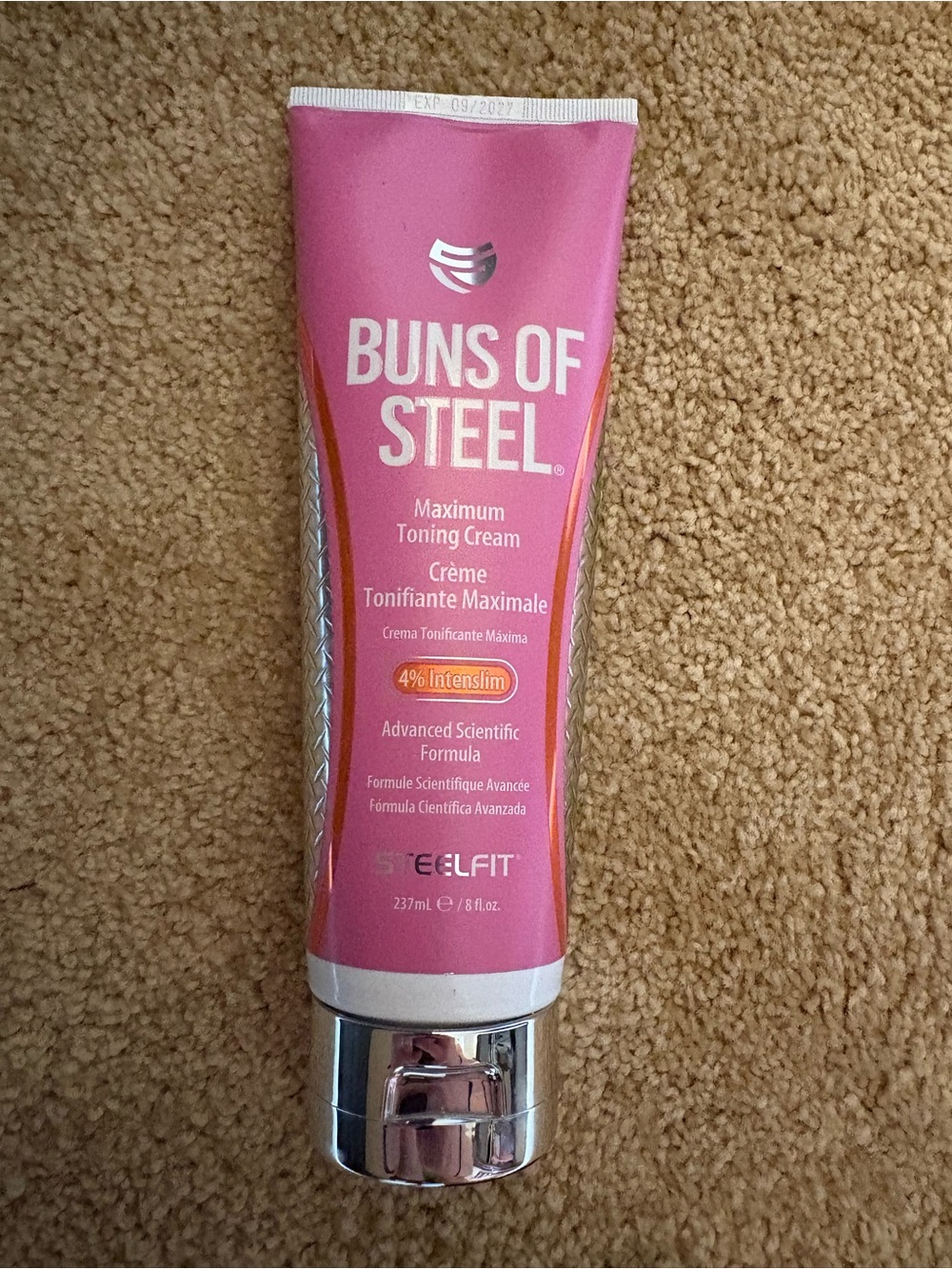 SteelFit Buns of Steel Maximum Toning Cream, 8 fl oz (237 ml) New - Sealed